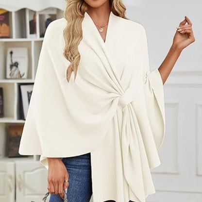 🔥Elegant Shawl Wraps Soft Open Front Poncho Sweater
