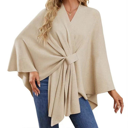 🔥Elegant Shawl Wraps Soft Open Front Poncho Sweater