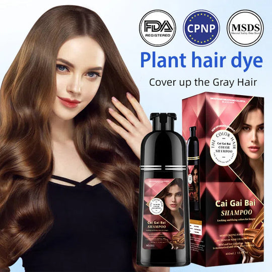 ⏳Time-Limited Special⏰3-in-1 Hair Coloring Shampoo, Plant Extracts for Vibrant Hair