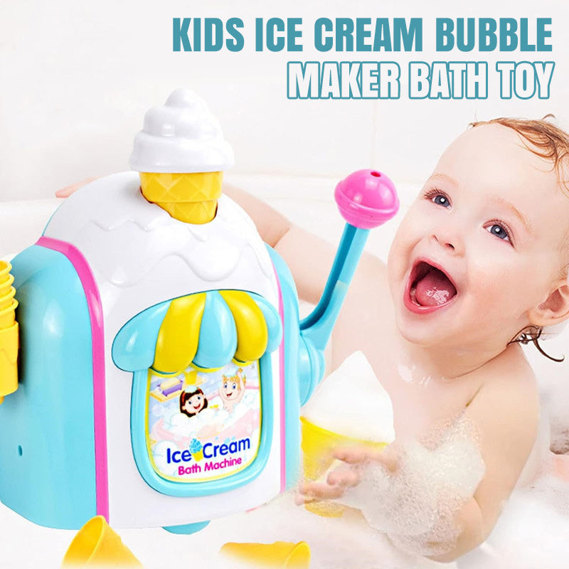 Kids Ice Cream Bubble Maker Bath Toy