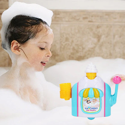 Kids Ice Cream Bubble Maker Bath Toy