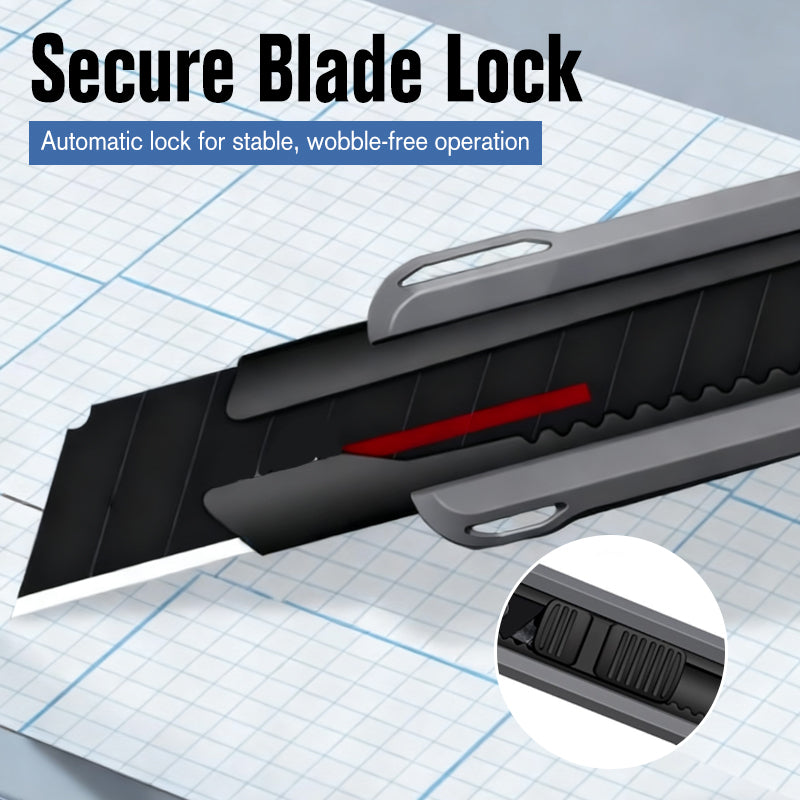 🔪 50 % DE RÉDUCTION MAINTENANT ! 🔥 Couteau utilitaire robuste et tranchant – Poignée ergonomique, verrouillage de sécurité et lame remplaçable ⚡