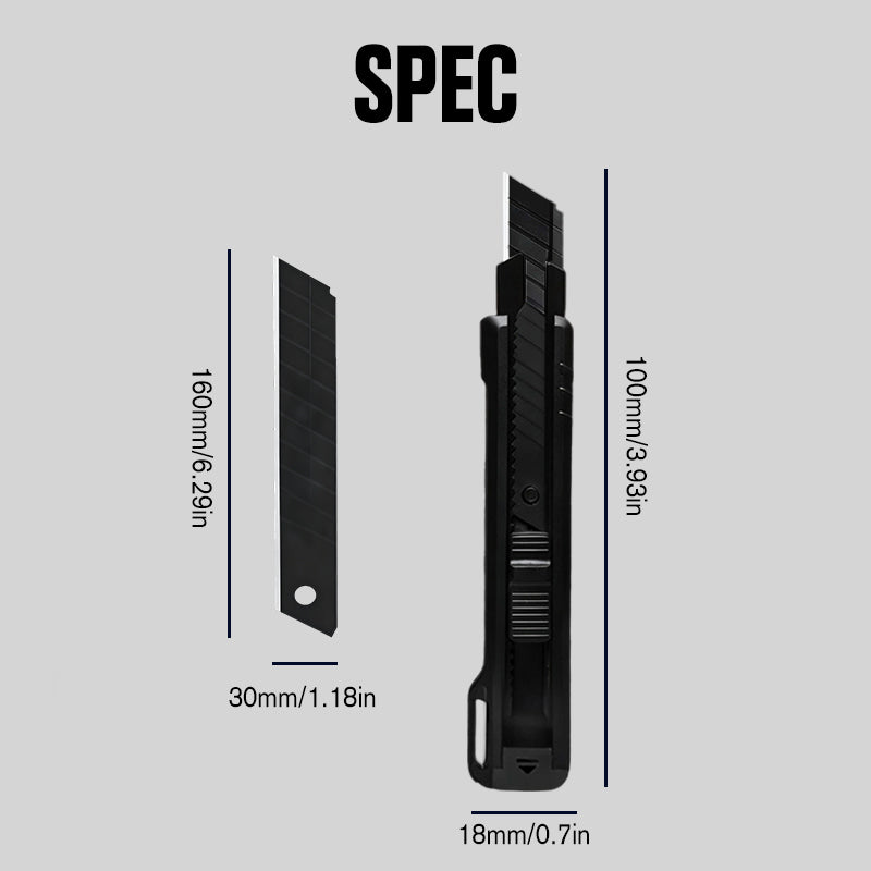 🔪 50 % DE RÉDUCTION MAINTENANT ! 🔥 Couteau utilitaire robuste et tranchant – Poignée ergonomique, verrouillage de sécurité et lame remplaçable ⚡