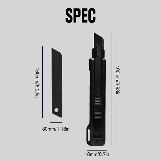 🔪 50 % DE RÉDUCTION MAINTENANT ! 🔥 Couteau utilitaire robuste et tranchant – Poignée ergonomique, verrouillage de sécurité et lame remplaçable ⚡