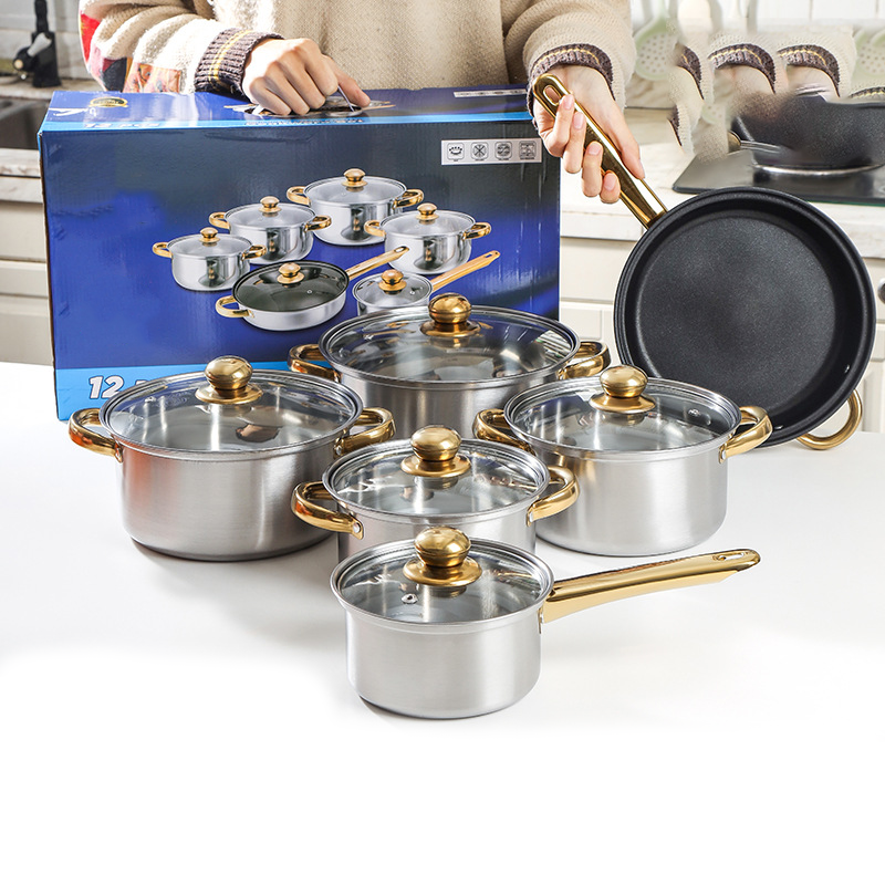 🔥Paskutinę dieną taikoma 50 % nuolaida🔥Nerūdijančio plieno nelimpančių virtuvės reikmenų rinkinys