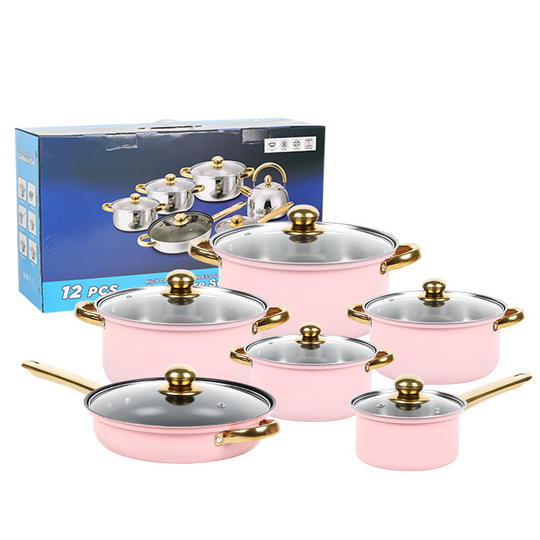 🔥Paskutinę dieną taikoma 50 % nuolaida🔥Nerūdijančio plieno nelimpančių virtuvės reikmenų rinkinys