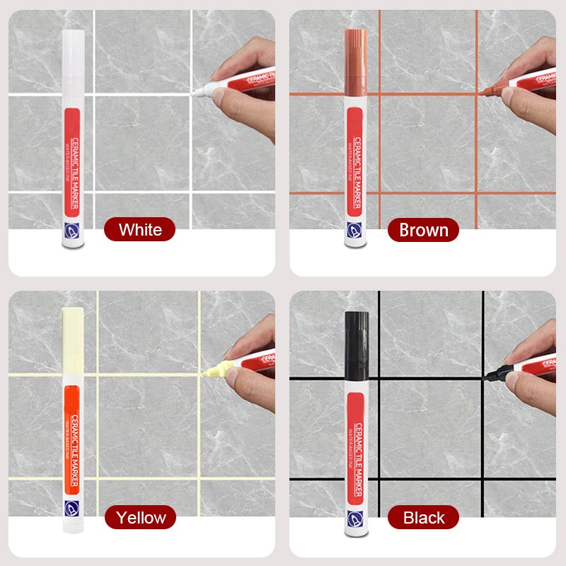 🔧 BUY 1 GET 1 FREE! 🎉 Ceramic Tile Grout Pen – Mold-Resistant, Waterproof & Permanent Finish 🛡️📦