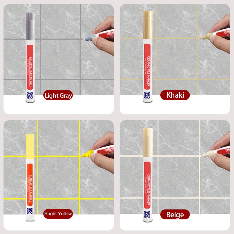 🔧 BUY 1 GET 1 FREE! 🎉 Ceramic Tile Grout Pen – Mold-Resistant, Waterproof & Permanent Finish 🛡️📦