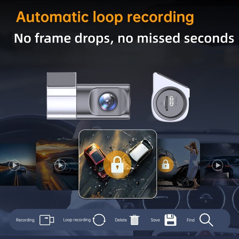 ⏳Limited-time 50% off📷1080P HD Dash Cam with Wi-Fi & Night Vision