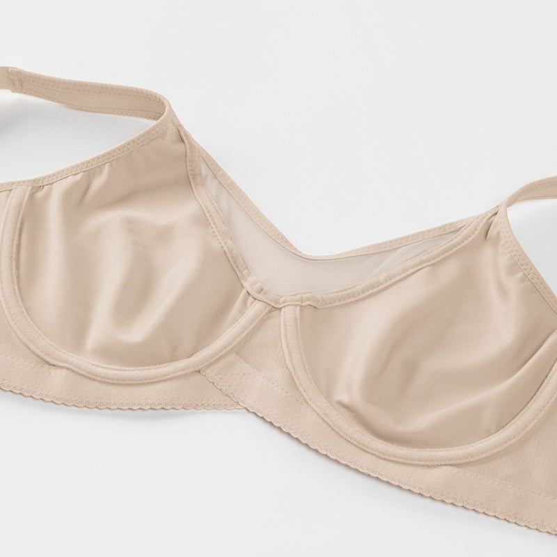 ⏳💐Hot Sale 50% !!🖤Women's Elegant Sheer Full Coverage Non-padded Plus Size Bra