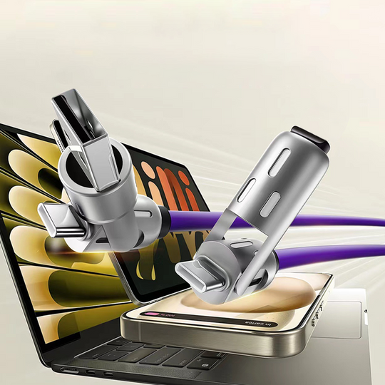 ✨Buy 1 get 1 free-Universal RGB 4-in-1 Fast Charging Cable-Completely upgraded
