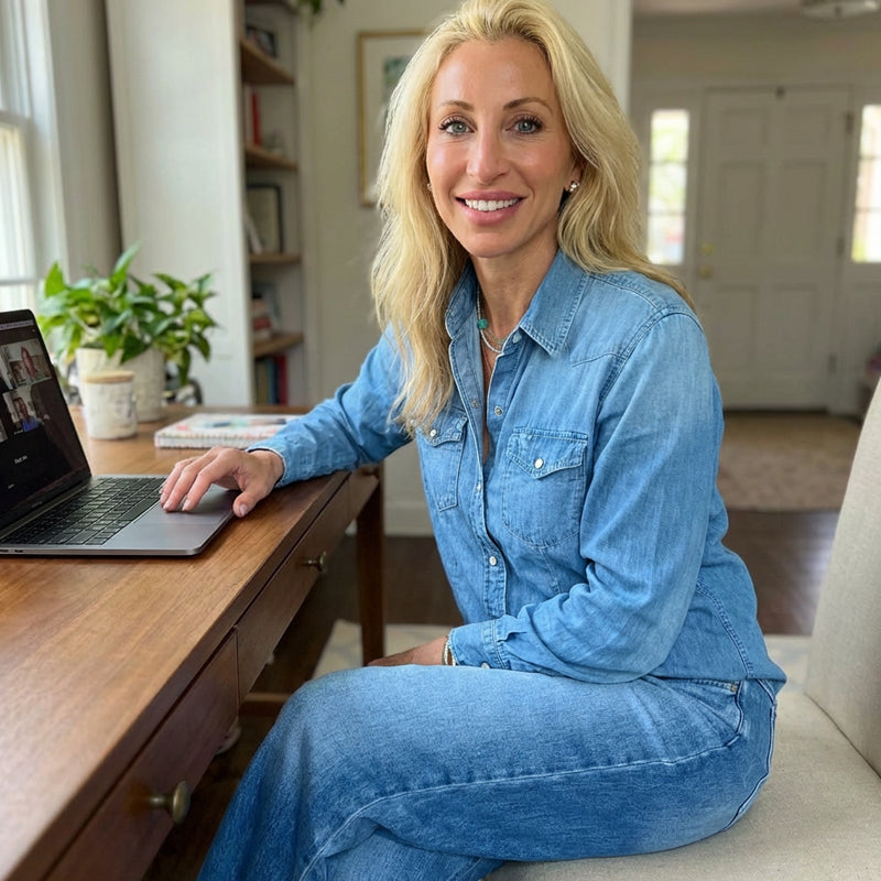 2026 New Year Special Offer 💕Women’s Faux Denim Pajama 2-Piece Set