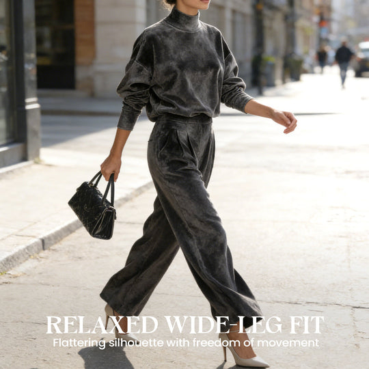 🎁2026 New Arrivals 50% OFF💥Women’s Casual Warm Top & Wide Leg Pants 2-Piece Set