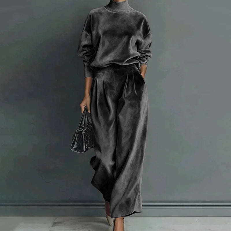 🎁2026 New Arrivals 50% OFF💥Women’s Casual Warm Top & Wide Leg Pants 2-Piece Set