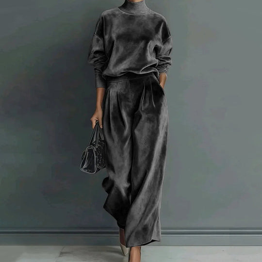 🎁2026 New Arrivals 50% OFF💥Women’s Casual Warm Top & Wide Leg Pants 2-Piece Set