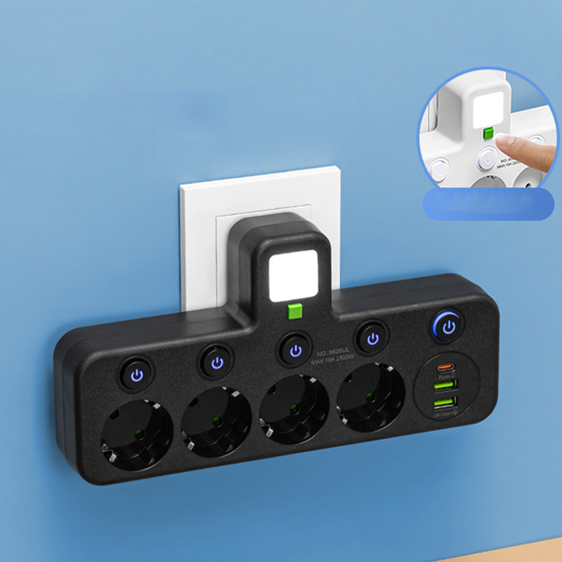 🔌 60% OFF NOW! ⚡ Smart Power Strip with USB – Overload Protection, USB-C Fast Charging & Child Safety 🔒