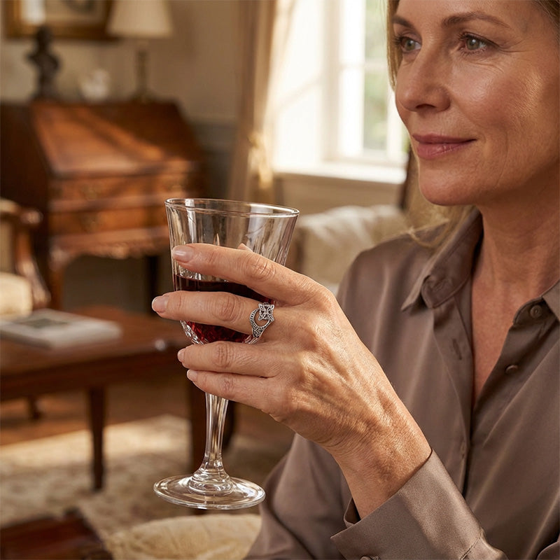 💝S925 Sterling Silver Celtic Knot Open Ring