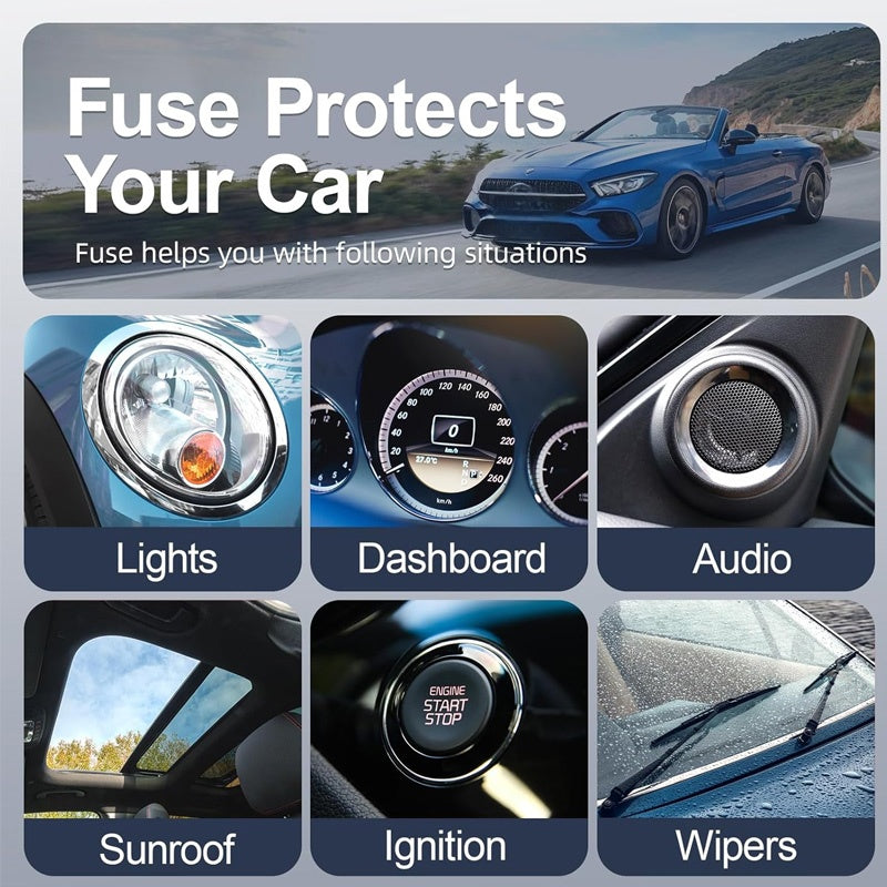 ⏰LAST DAY 50% OFF🛠️ 300PCS Car Fuse Assortment Kit