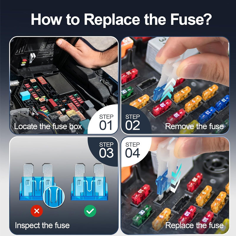 ⏰LAST DAY 50% OFF🛠️ 300PCS Car Fuse Assortment Kit