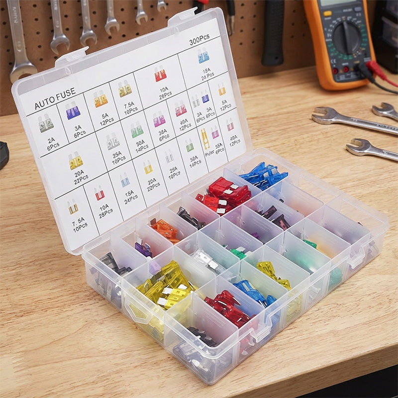 ⏰LAST DAY 50% OFF🛠️ 300PCS Car Fuse Assortment Kit
