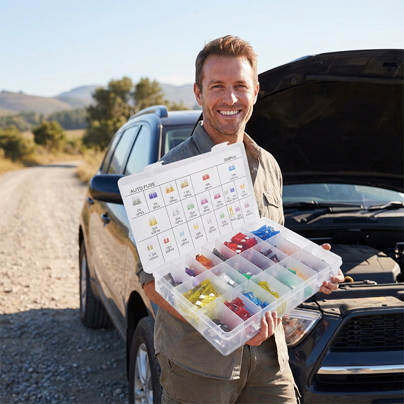 ⏰LAST DAY 50% OFF🛠️ 300PCS Car Fuse Assortment Kit
