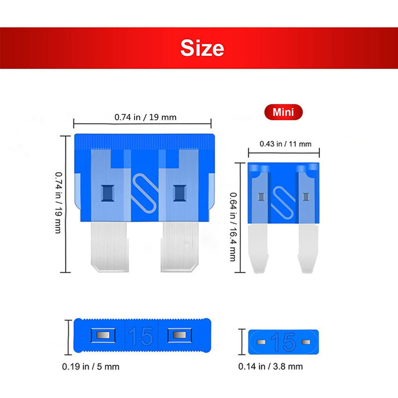 ⏰LAST DAY 50% OFF🛠️ 300PCS Car Fuse Assortment Kit