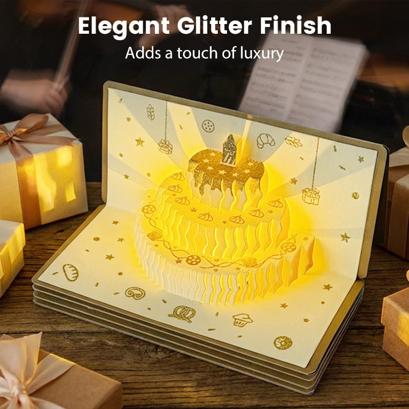 3D Pop-Up Musical Birthday Card with Money Holder