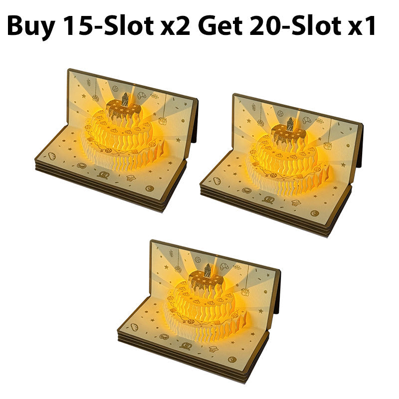 3D Pop-Up Musical Birthday Card with Money Holder