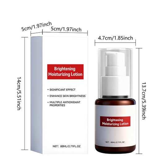 Loção facial hidratante iluminadora para pele radiante