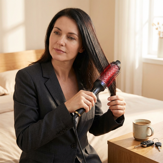 🔥Hot Sale 50% OFF 🔄 2-in-1 Magic Styler | Heated Straightener & Curler Comb | Switch Styles in Seconds ✨