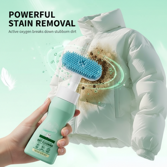 🧼Bezvodé chemické čištění péřových bund s kartáčovou hlavicí🌿