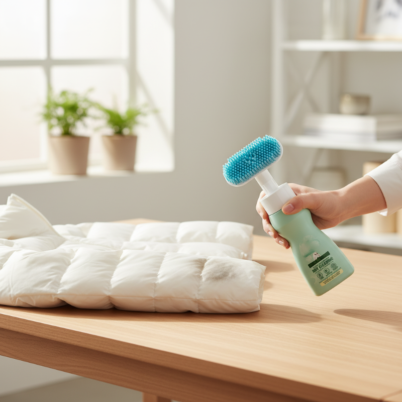 🧼Bezvodé chemické čištění péřových bund s kartáčovou hlavicí🌿