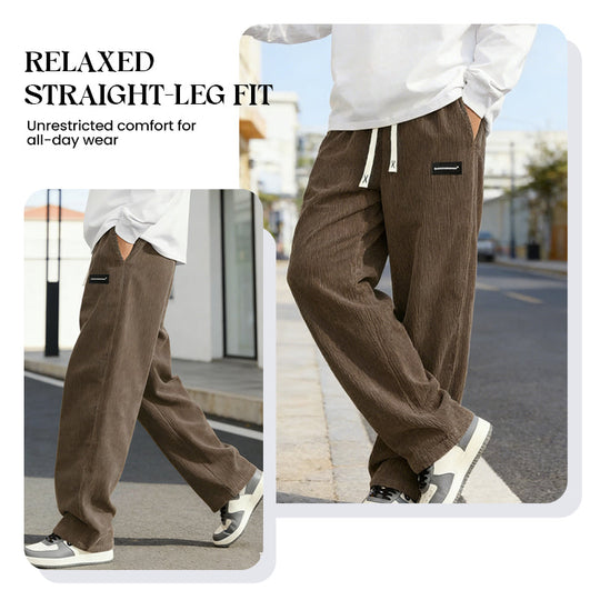✨🔥Men's Loose-Fit Drawstring Pants with Pockets