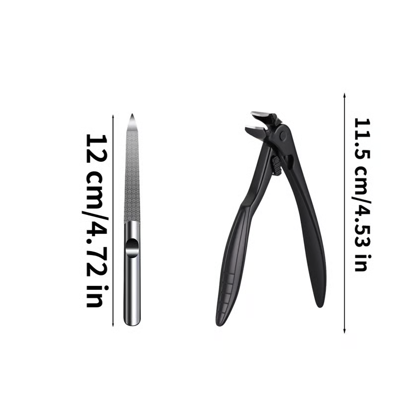 🏆50K+ SOLD! ✂️ Black Curved Nail Clipper – Ergonomic & Easy for Seniors