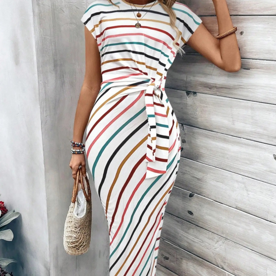 🔥LAST DAY SALE 50% OFF!!💕Women's Elegant Tie Waist Dress