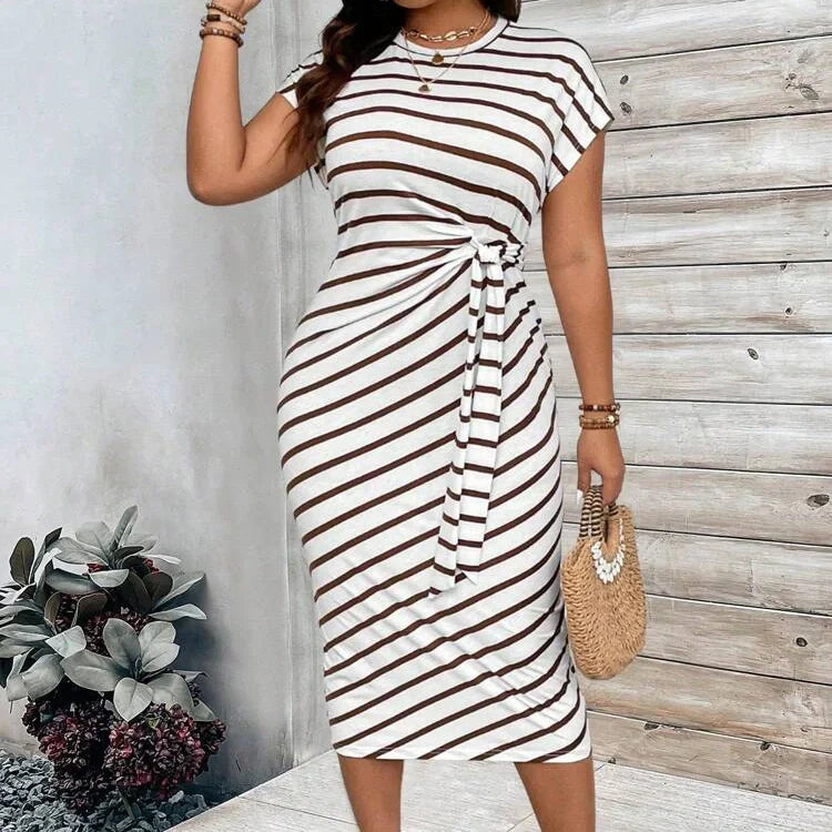 🔥LAST DAY SALE 50% OFF!!💕Women's Elegant Tie Waist Dress