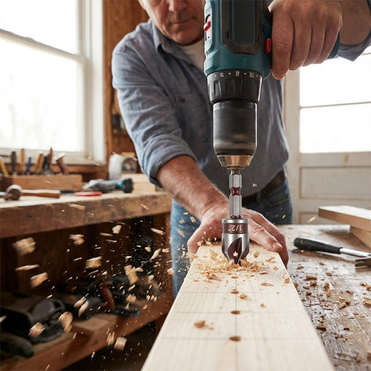 ✨ High-Carbon Steel Countersink Drill Bit Set — Precision Drilling for Wood and Metal! ✨
