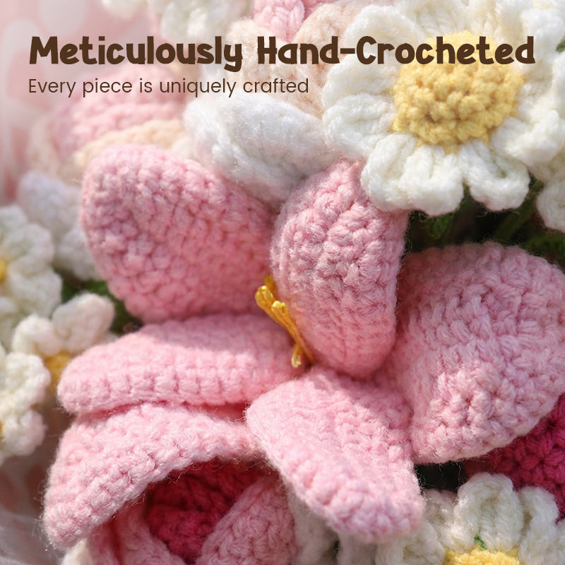💗Valentine's Day Promotion: 50% Off💗Handmade Crochet Flower Bouquet