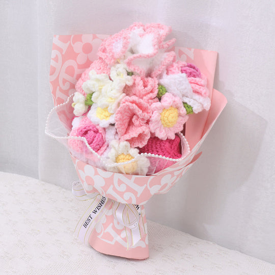 💗Valentine's Day Promotion: 50% Off💗Handmade Crochet Flower Bouquet