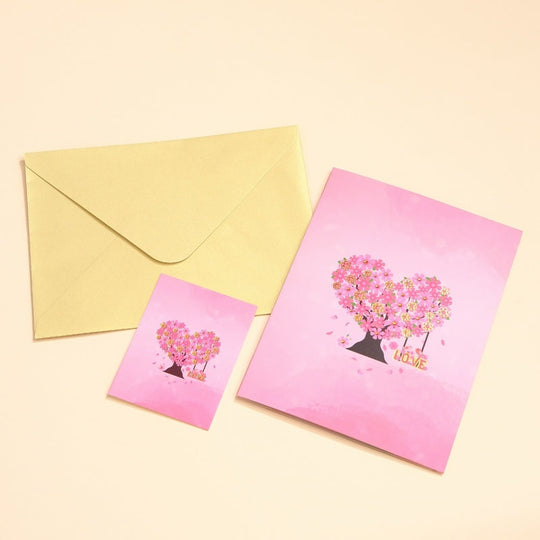 3D Valentine's Da Heart Tree Greeting Card