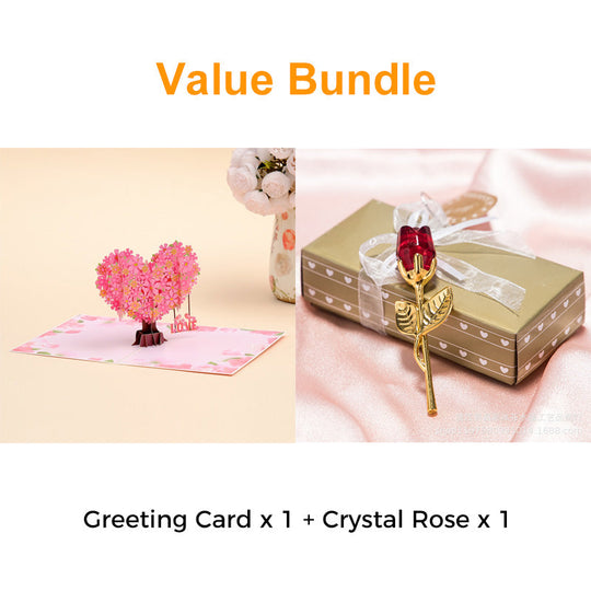3D Valentine's Da Heart Tree Greeting Card