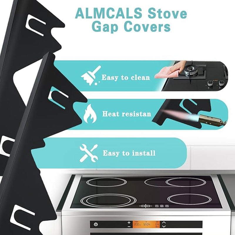 🔪 49% OFF! 🍳 Stainless Steel Adjustable Retractable Stove Gap Covers 🧹