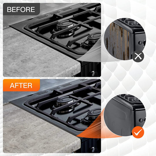 🔪 49% OFF! 🍳 Stainless Steel Adjustable Retractable Stove Gap Covers 🧹