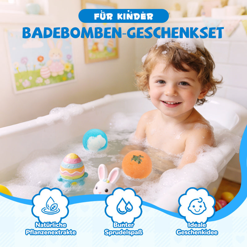 🔥12 PCS/Pack🛁 Natural Bath Bombs for Kids with Mega Bubbles & Surprise Inside 🥚✨