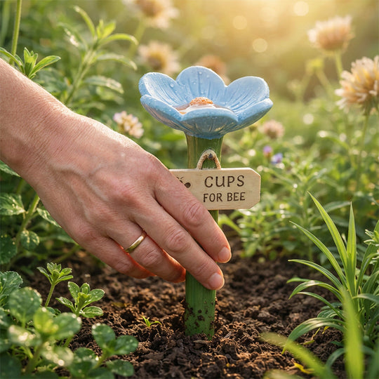 Flower-Shaped Bee Waterer Garden Stake