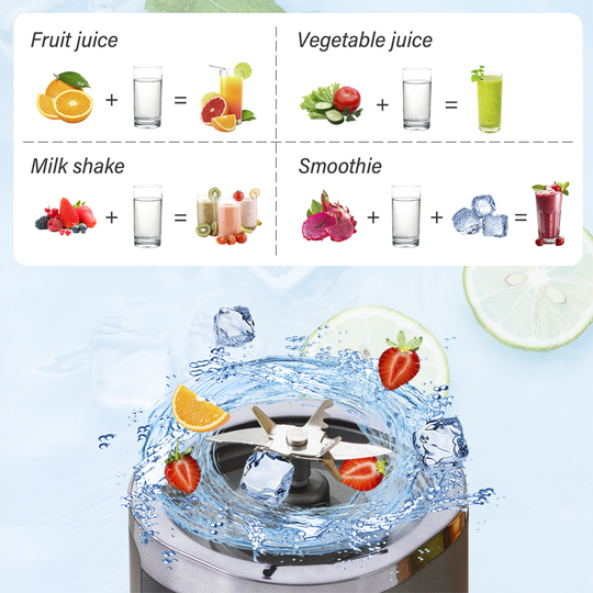 Cordless Portable Blender | On-the-go Blending, Sleek Cordless Design | Smoothies, Protein Shakes, Frozen Slushies, Crushed-Ice Cocktails, Frappes and Iced Lattes | Dishwasher Safe, Rechargeable, 530ml