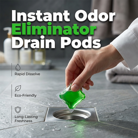 🥳2026 HOT SALE🥳💞50K+ SOLD!🏠💧Drain Deodorizer Pods – Bio‑enzyme formula neutralizes smells at the source. Instant fresh scent, no harsh chemicals. Say goodbye to embarrassing odours. 🚰✅