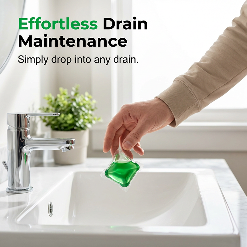 🥳2026 HOT SALE🥳💞50K+ SOLD!🏠💧Drain Deodorizer Pods – Bio‑enzyme formula neutralizes smells at the source. Instant fresh scent, no harsh chemicals. Say goodbye to embarrassing odours. 🚰✅