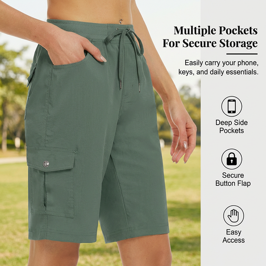 🩳New arrival 40% OFF💧→💨Women's Quick-Dry Cargo Shorts with Pockets