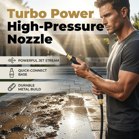 🚀HOT SALE 50% OFF - High-Pressure Direct Spray Water Nozzle - Wash at Home, Save Big! 🔥💦